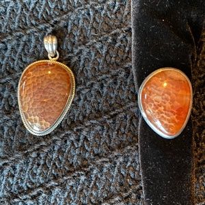 Dragon Scale Pendant and Ring